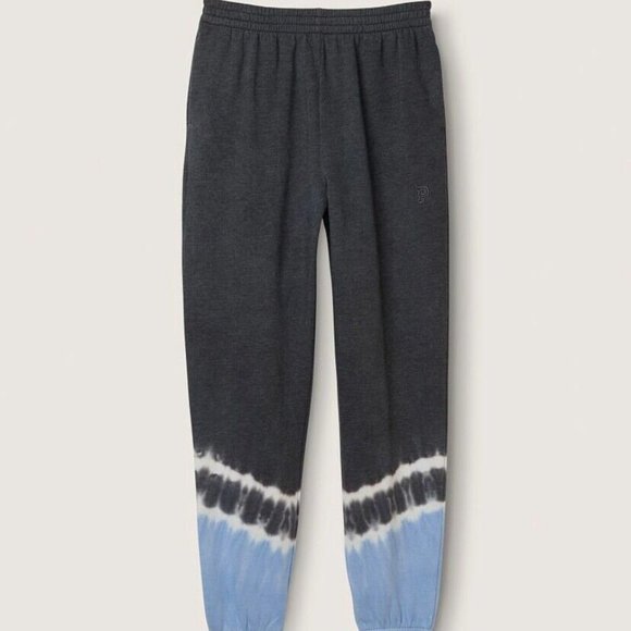 New‎ Victoria's Secret PINK XS Gray Tie Dye High Waist Campus Jogger Sweatpants - Picture 1 of 6